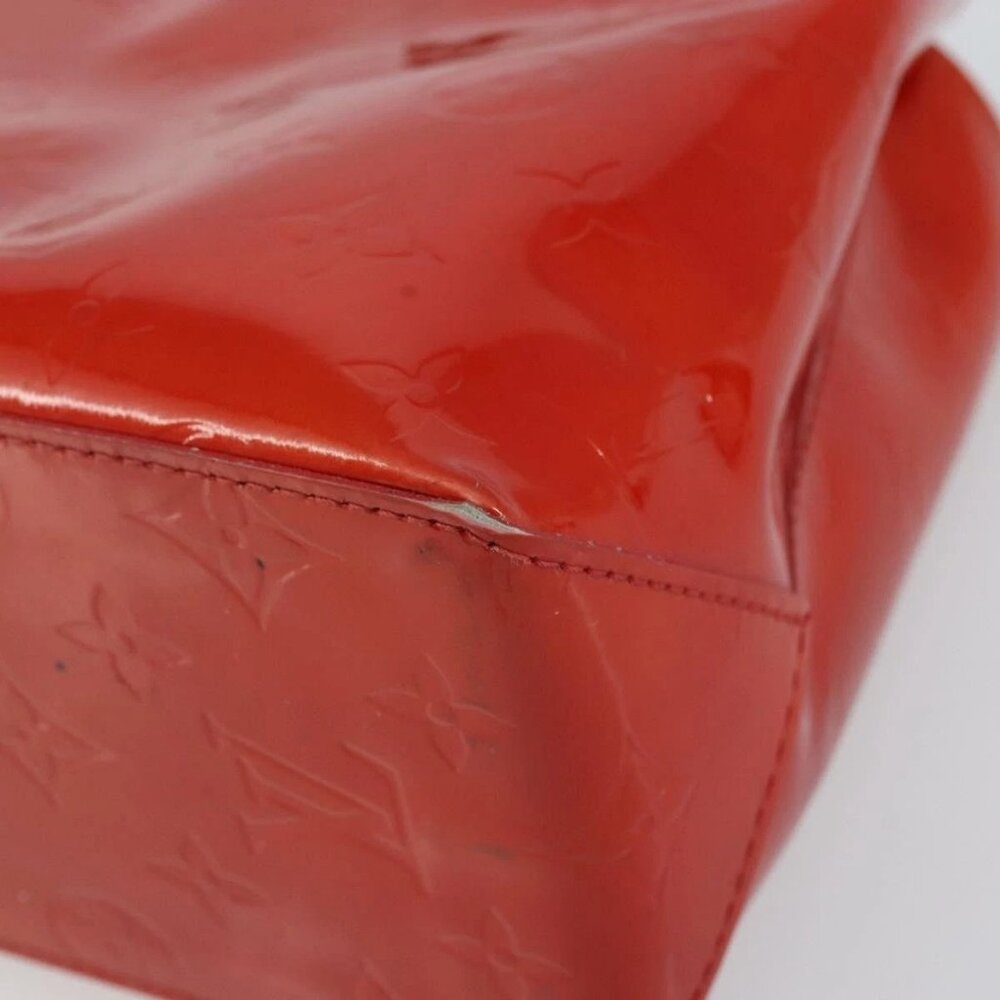 LOUIS VUITTON Monogram Vernis Reade PM Hand Bag Red Rouge M91088 LV Auth ep12416 - Picture 10 of 15